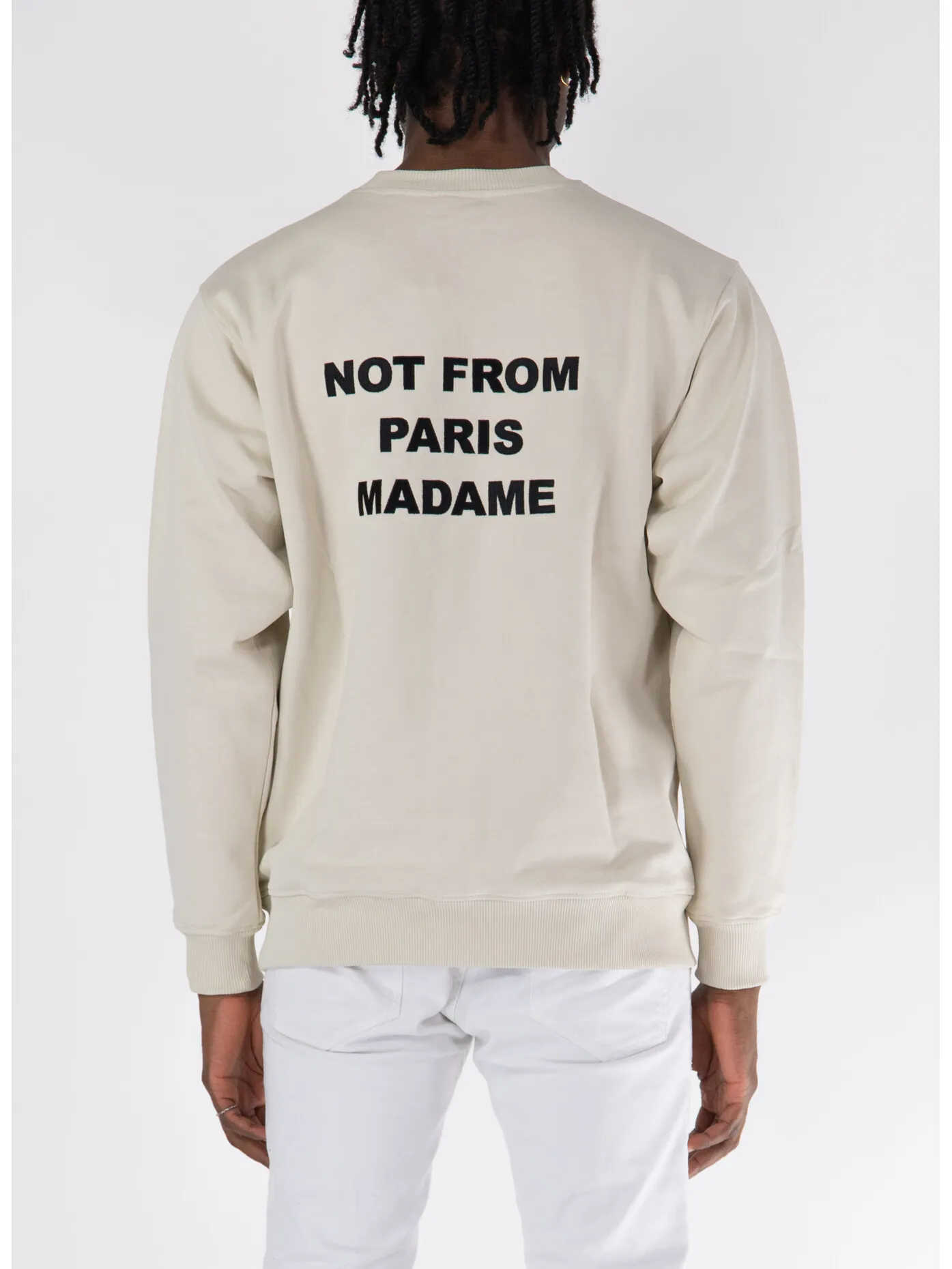     -DROLE DE MONSIEUR    -FELPA GIROCOLLO SLOGAN-