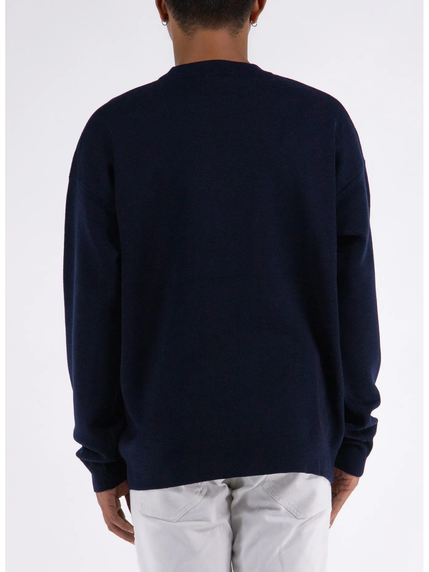     -DROLE DE MONSIEUR    -MAGLIONE SLOGAN A FLEURS-