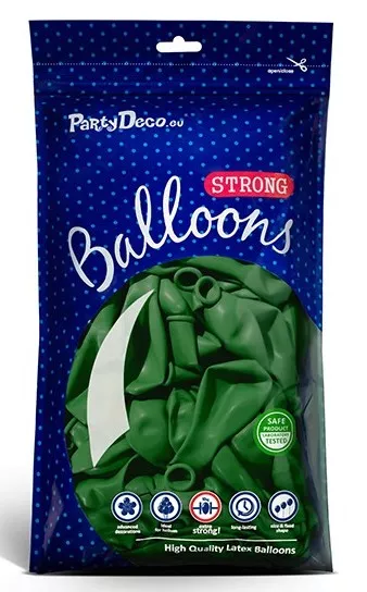 100 palloncini in lattice 30 cm verde smeraldo