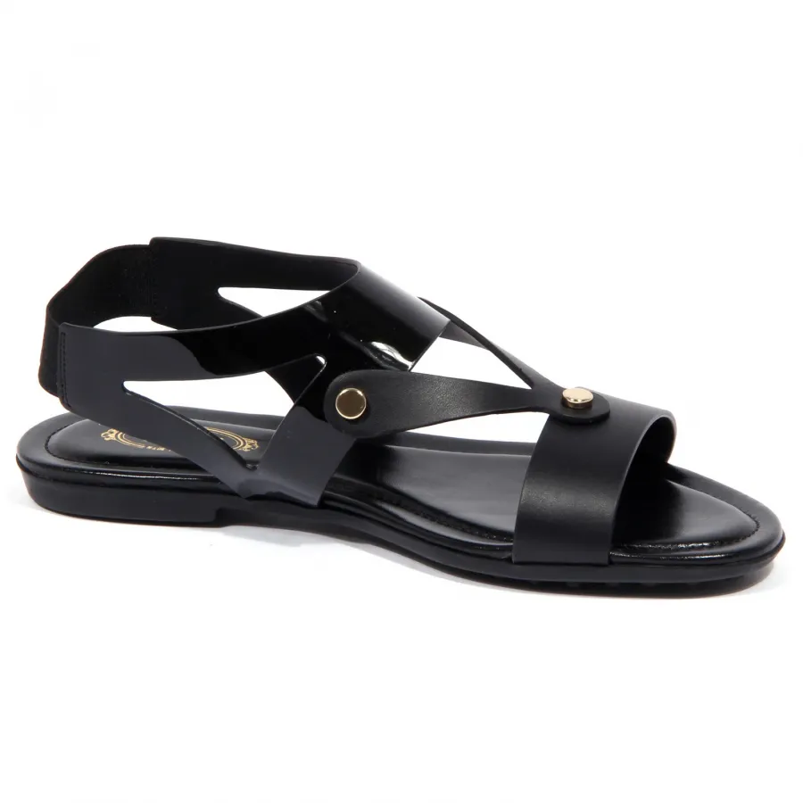 1801J sandalo donna black TOD’S scarpe leather/patent shoe woman