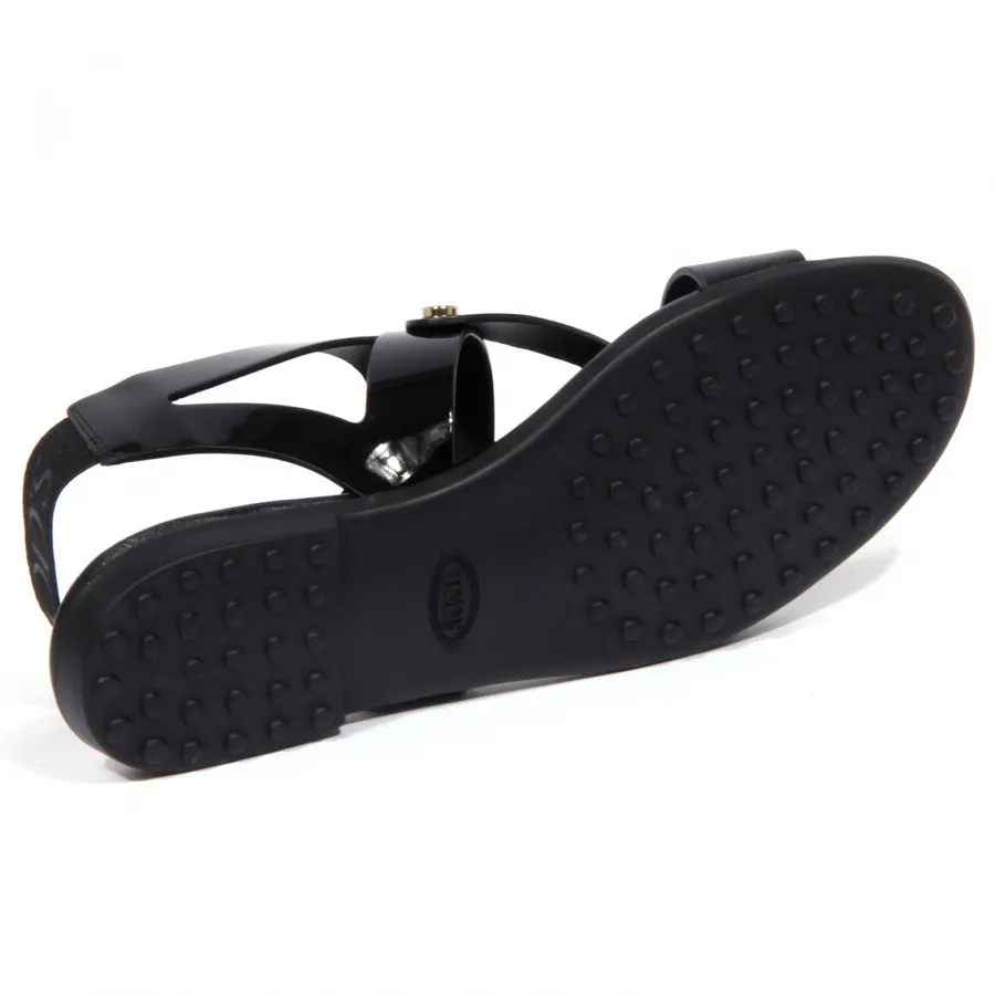 1801J sandalo donna black TOD’S scarpe leather/patent shoe woman