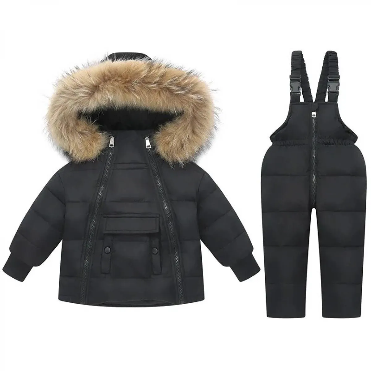 2 pezzi piumino set bambino bambina vestiti tuta bambini abbigliamento invernale cappotto caldo spesso soprabito infantile Snows