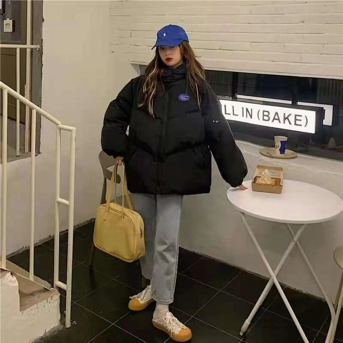 2022 nuovo piumino invernale in cotone da donna cappotto Parka con cappuccio caldo spesso solido femminile moda allentata Casual