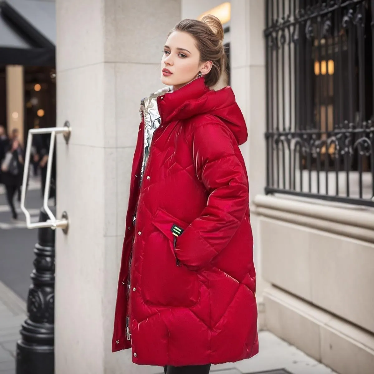 2023 inverno nuovo piumino in cotone cappotto da donna viso luminoso lavaggio sciolto giacca imbottita femminile di grandi dimen