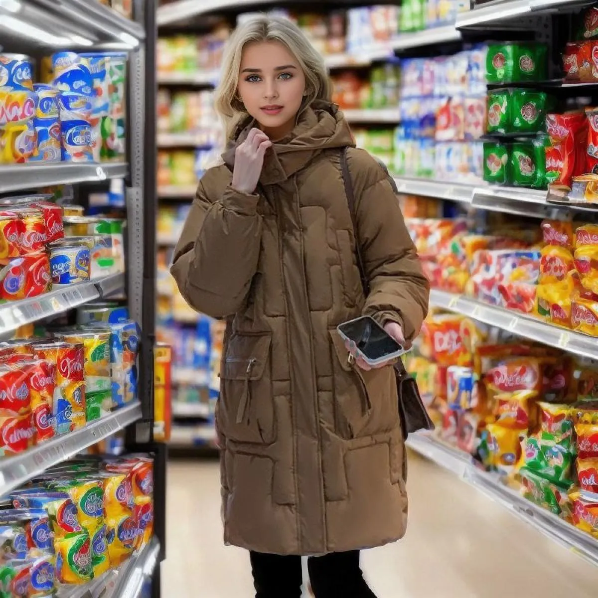 2023 inverno piumino giacca di cotone addensare soprabito Parka allentato caldo cappotto imbottito da donna di media lunghezza n