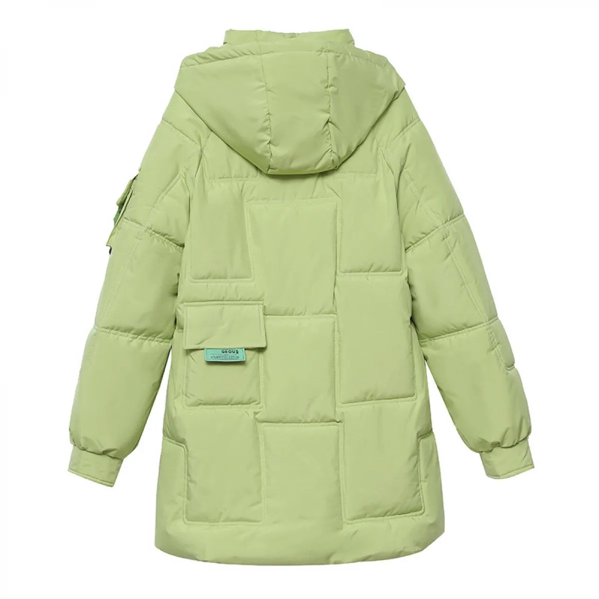 2023 moda invernale piumino in cotone giacca da donna con cerniera allentata Parka cappotto bianco femminile solido addensato pi