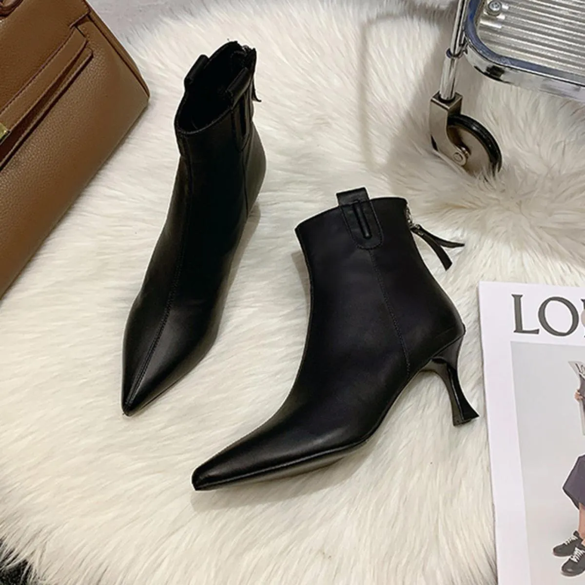 2023 nuove donne invernali stivali Chelsea scarpe con tacco stivali da moto alla caviglia moda gladiatore stivali da neve con ce