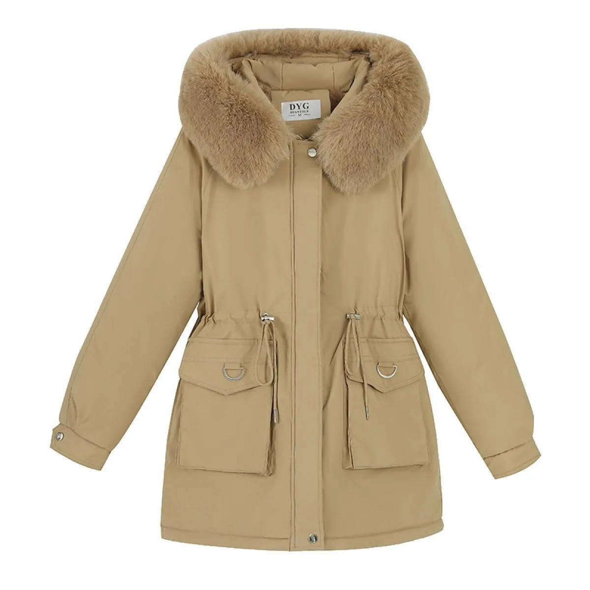 2023 nuovo inverno addensare piumino caldo giacca in cotone cappotto donna Casual Parka vestiti autunnali fodera in pelliccia mo