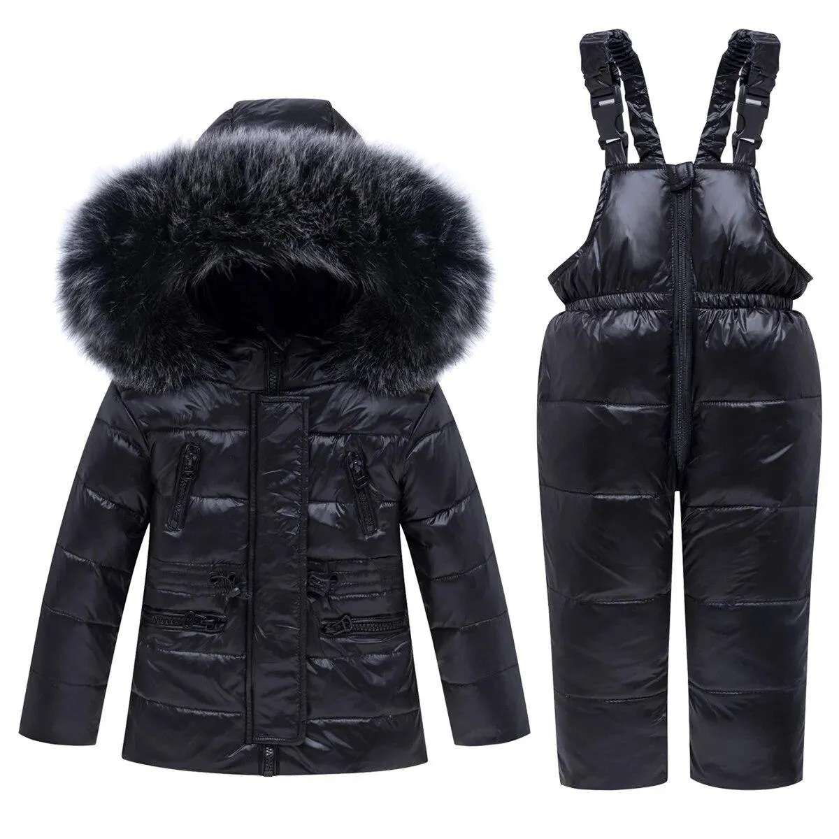 2023 Piumino caldo Bambini Completo invernale Ragazzi Cappotto sottile per bambini + Pantaloni Set di abbigliamento per bambini