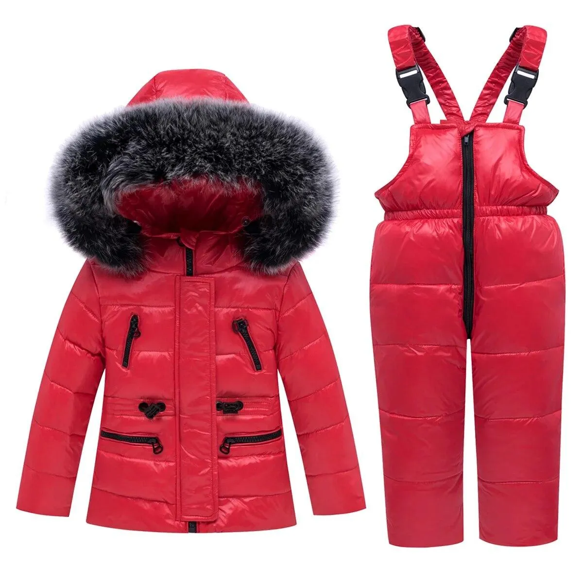2023 Piumino caldo Bambini Completo invernale Ragazzi Cappotto sottile per bambini + Pantaloni Set di abbigliamento per bambini