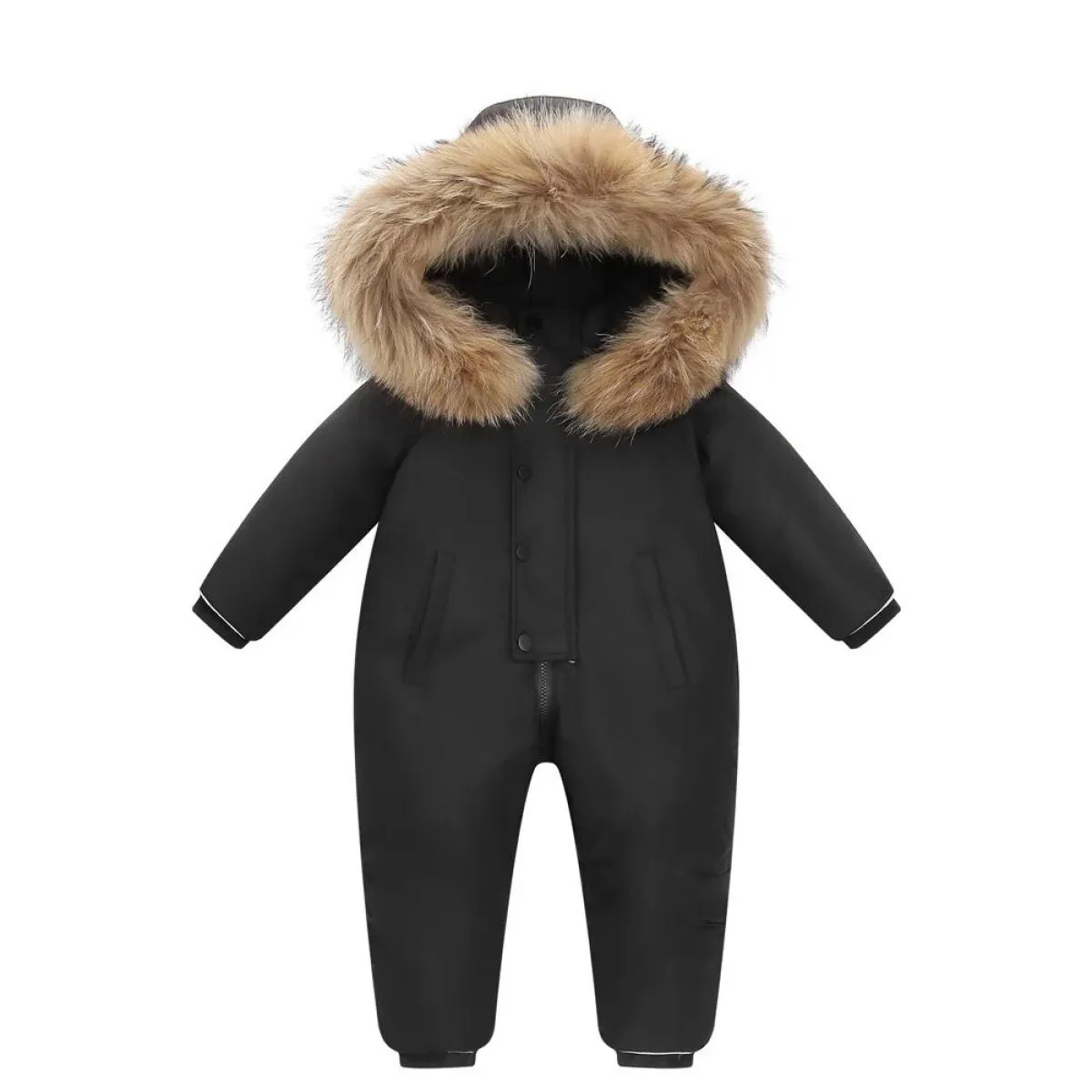 30 Inverno Caldo Snowsuit Ragazzo 90% Piumino D'anatra Cappotto Infantile Vestiti Della Ragazza Del Bambino Tuta Del Capretto 2