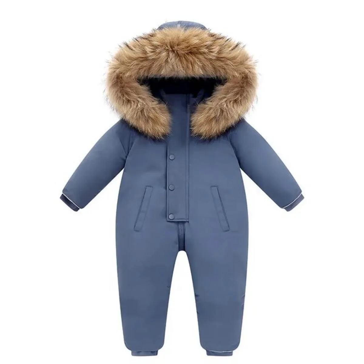 30 Inverno Caldo Snowsuit Ragazzo 90% Piumino D'anatra Cappotto Infantile Vestiti Della Ragazza Del Bambino Tuta Del Capretto 2
