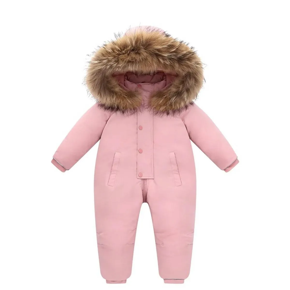 30 Inverno Caldo Snowsuit Ragazzo 90% Piumino D'anatra Cappotto Infantile Vestiti Della Ragazza Del Bambino Tuta Del Capretto 2