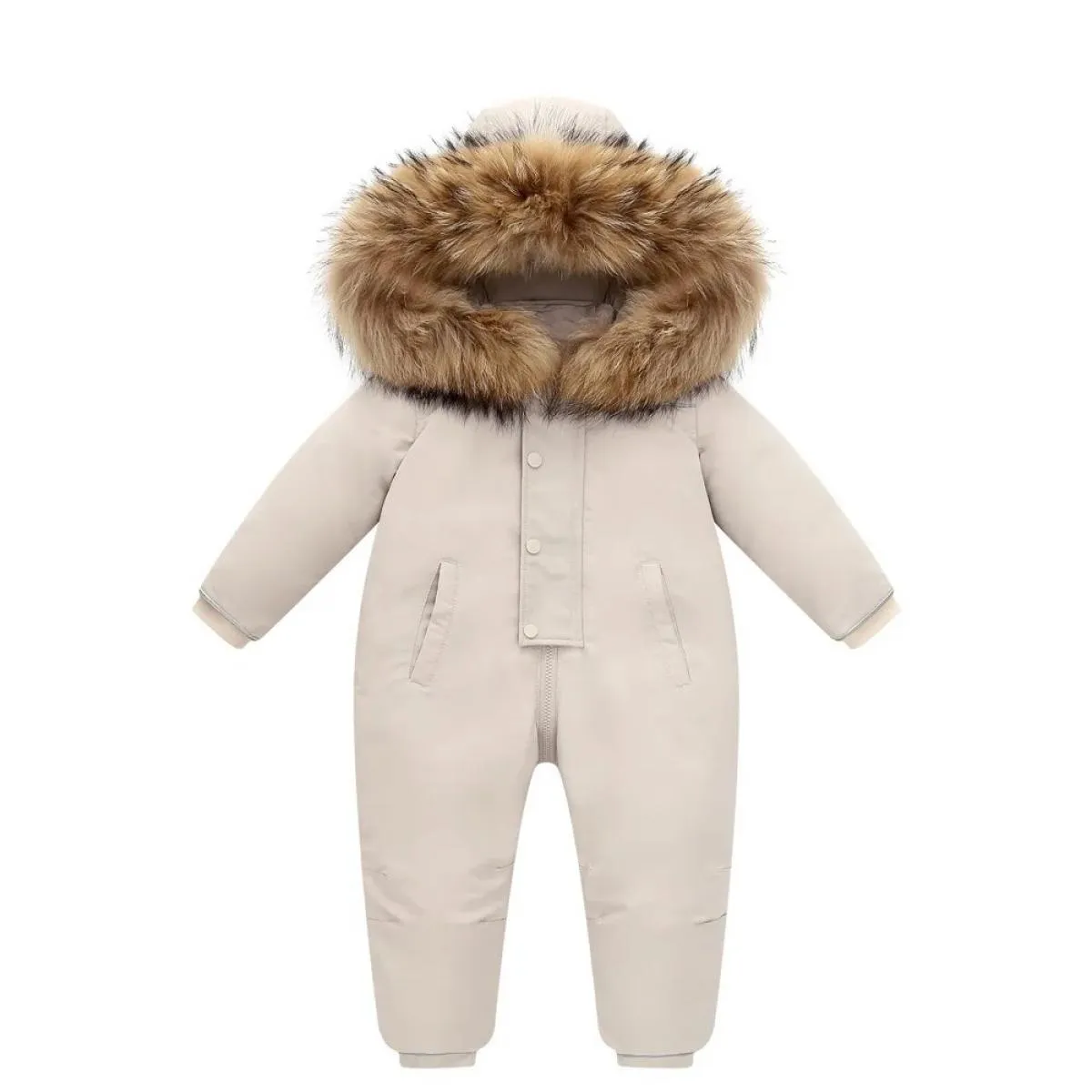 30 Inverno Caldo Snowsuit Ragazzo 90% Piumino D'anatra Cappotto Infantile Vestiti Della Ragazza Del Bambino Tuta Del Capretto 2