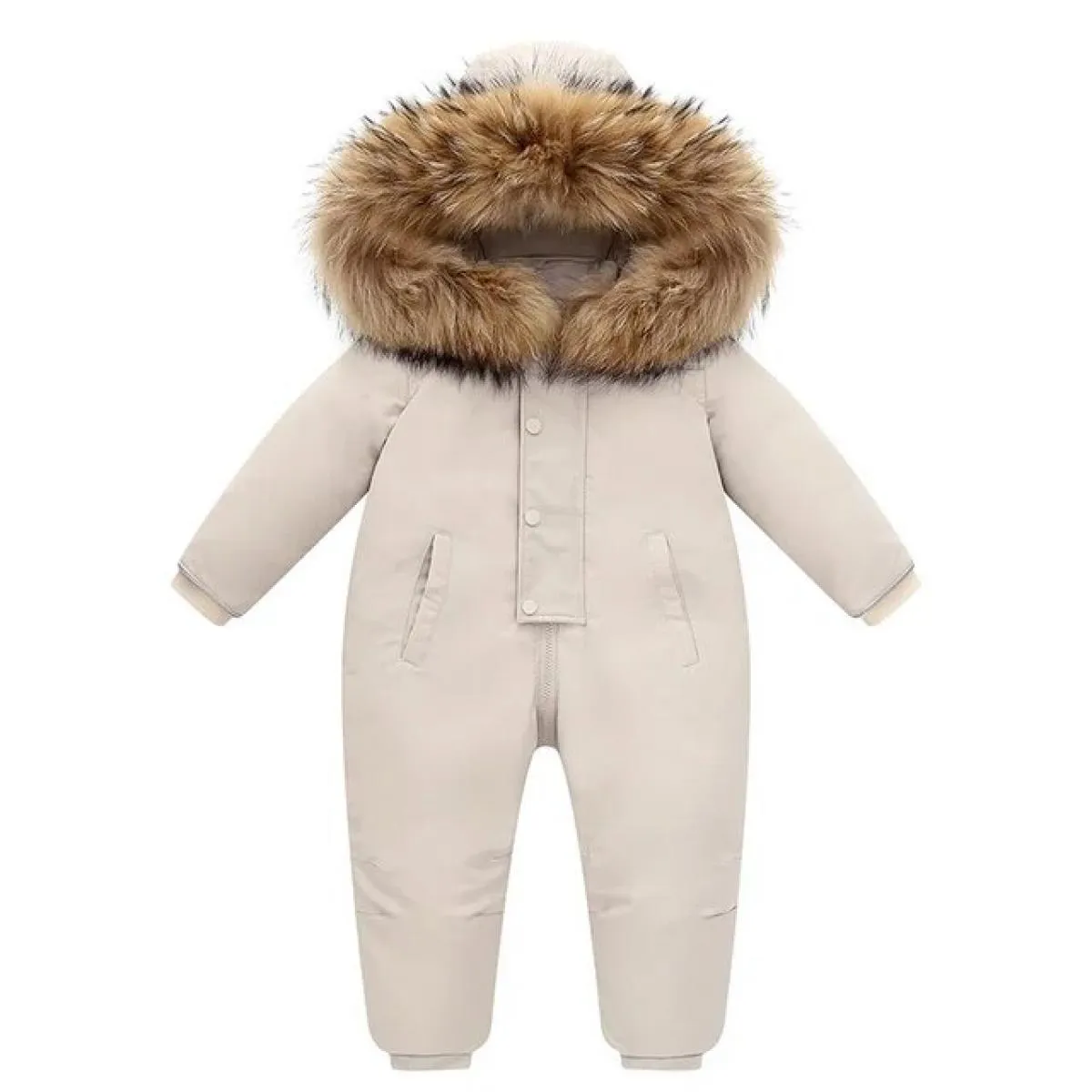 30 Inverno Caldo Snowsuit Ragazzo 90% Piumino D'anatra Cappotto Infantile Vestiti Della Ragazza Del Bambino Tuta Del Capretto 2