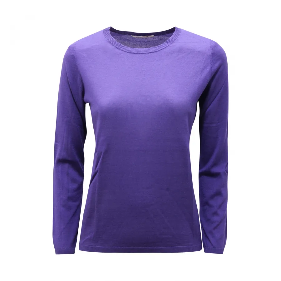 3036AZ MAGLIONE DONNA KANGRA WOMAN SILK/CASHMERE SWEATER