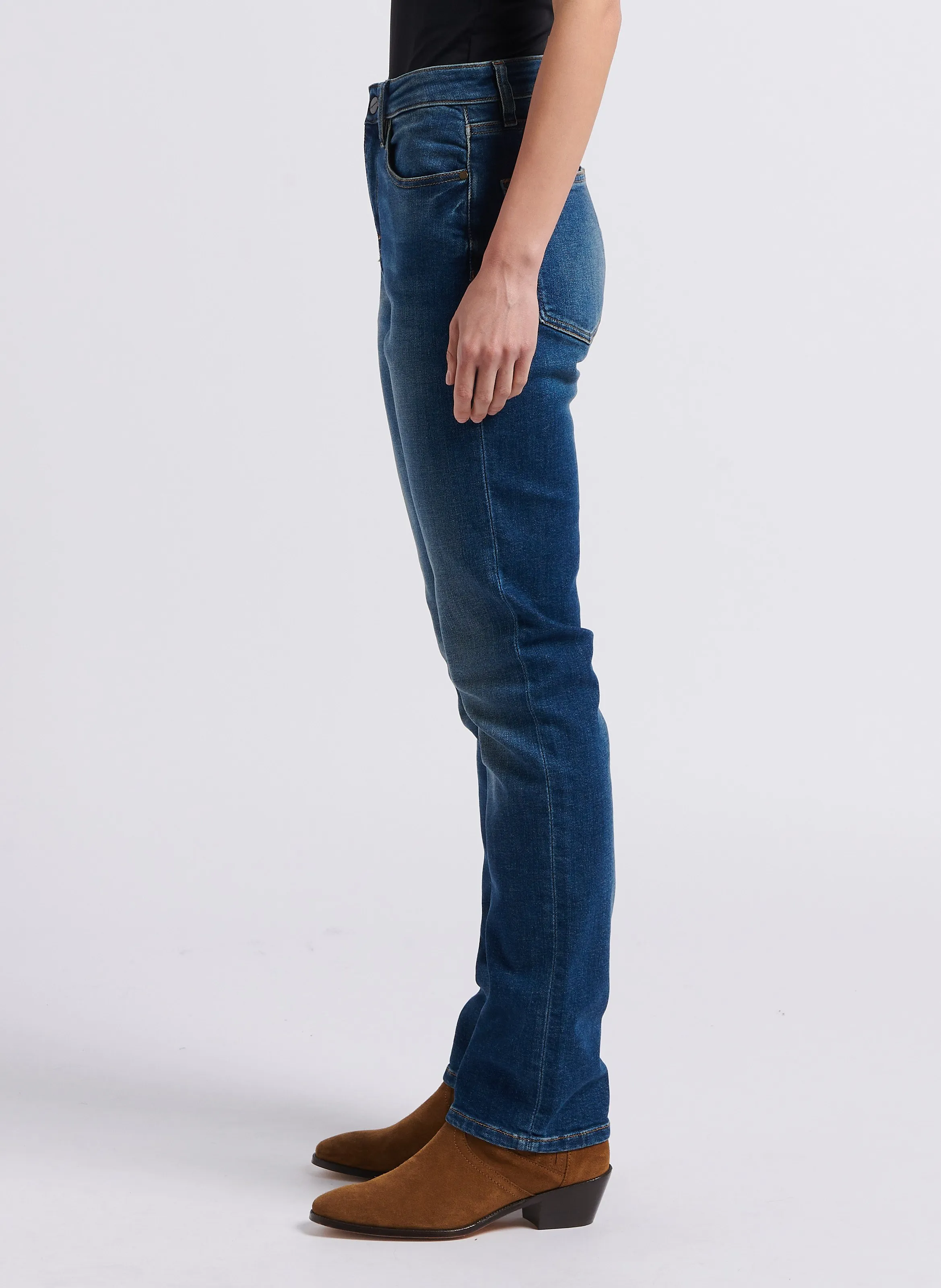  ACQUAVERDE   DIAMOND - Jeans dritti in misto cotone | Blu