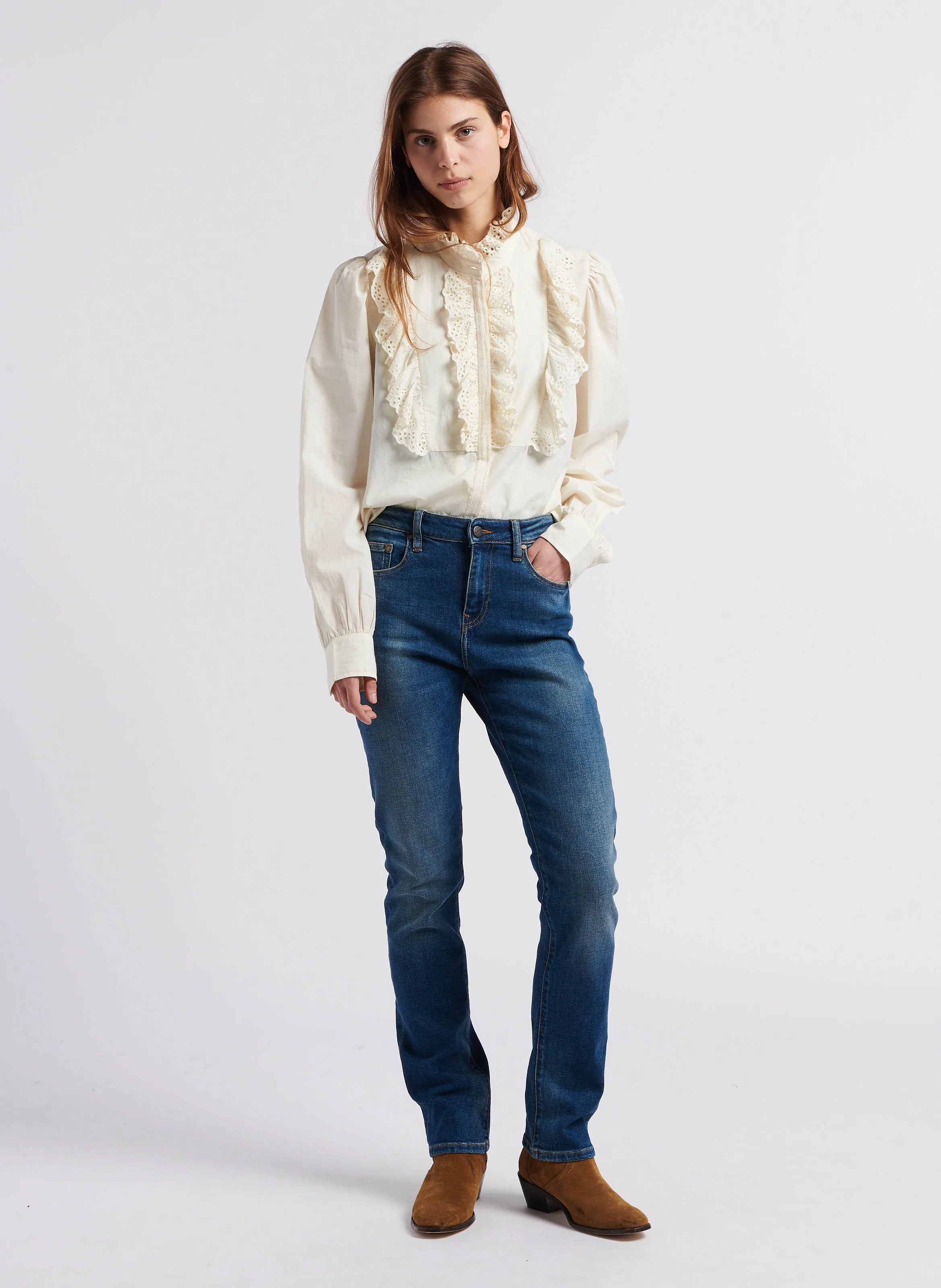  ACQUAVERDE   DIAMOND - Jeans dritti in misto cotone | Blu