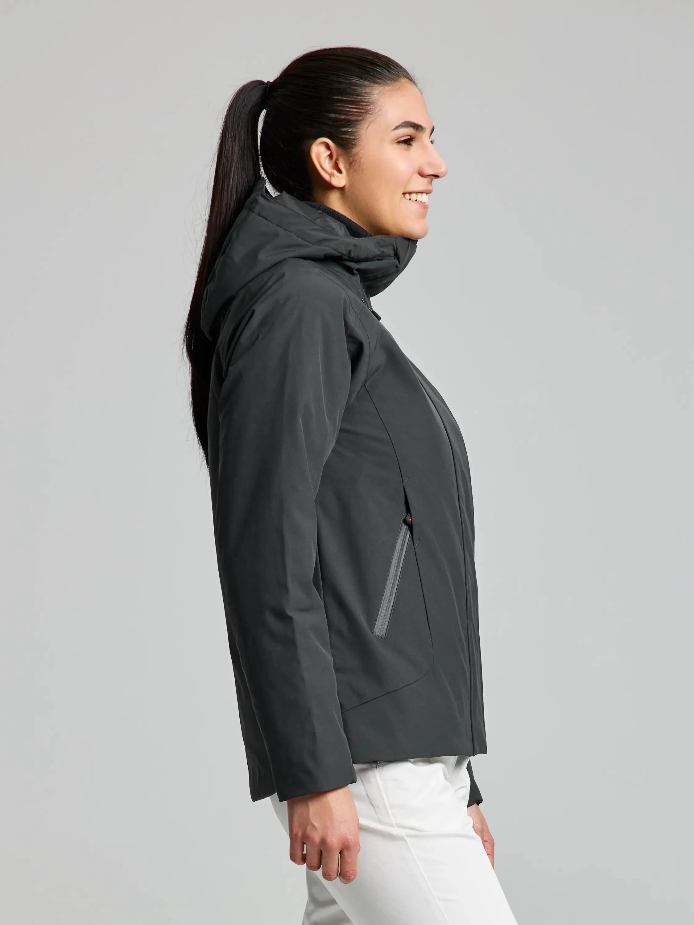   ACTIVE WOMAN HOODED INSULATED JACKET CL  