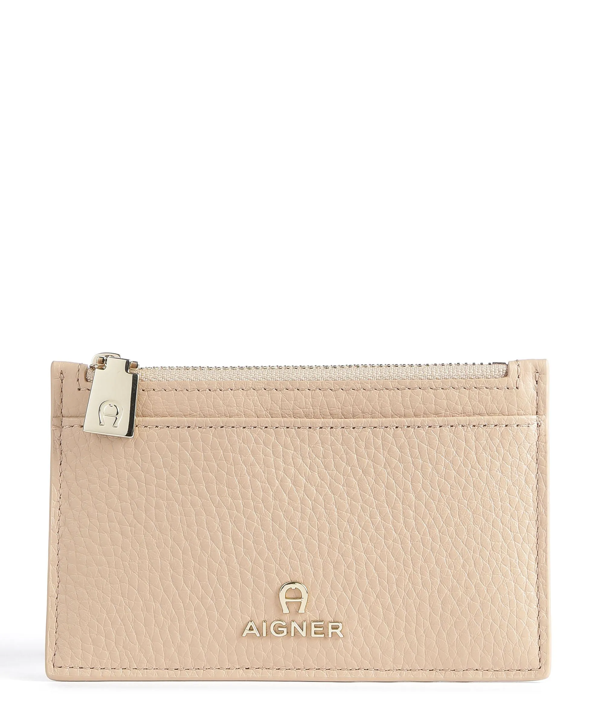  Aigner Ivy Porta carte di credito pelle di vacchetta grana beige  