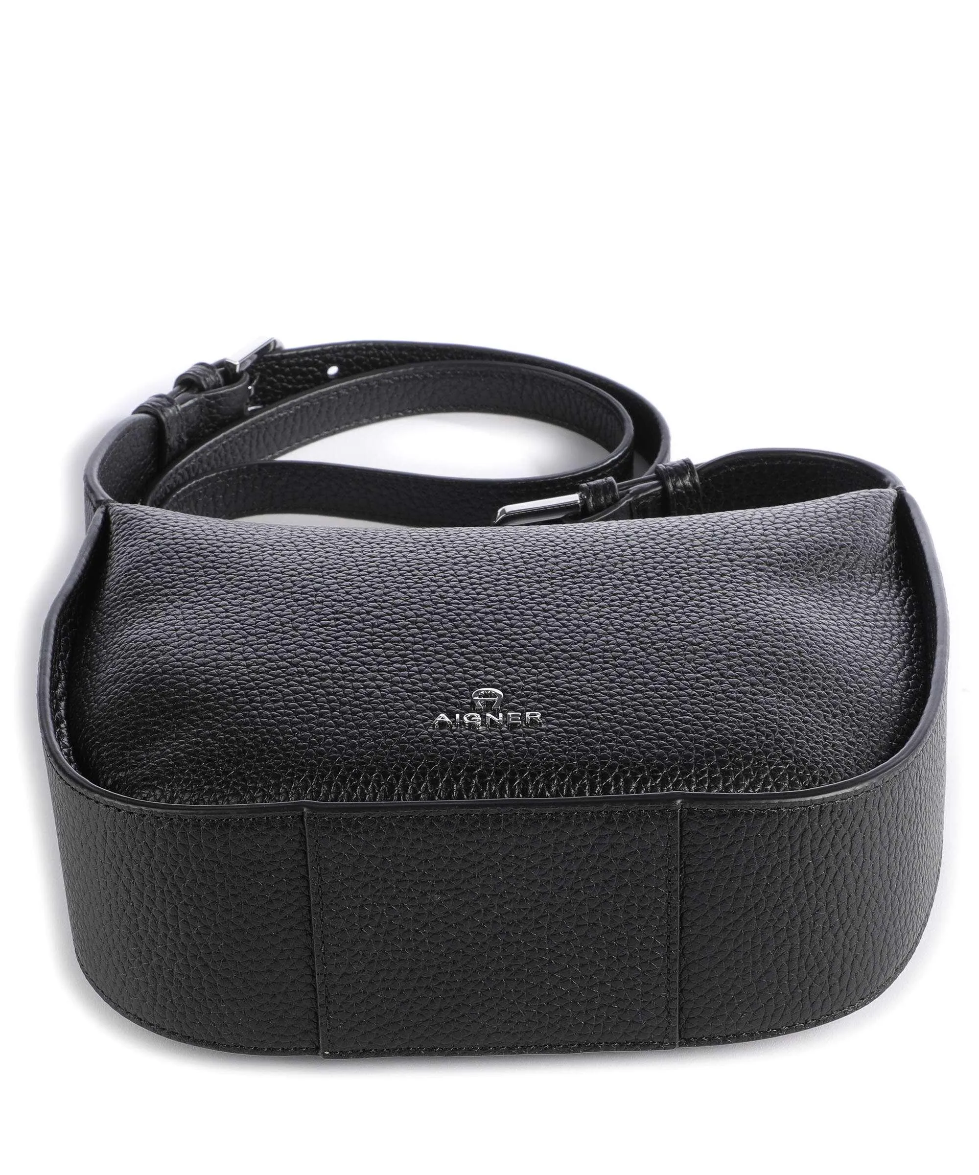  Aigner Ivy S Borsa a tracolla pelle di vacchetta grana nero  