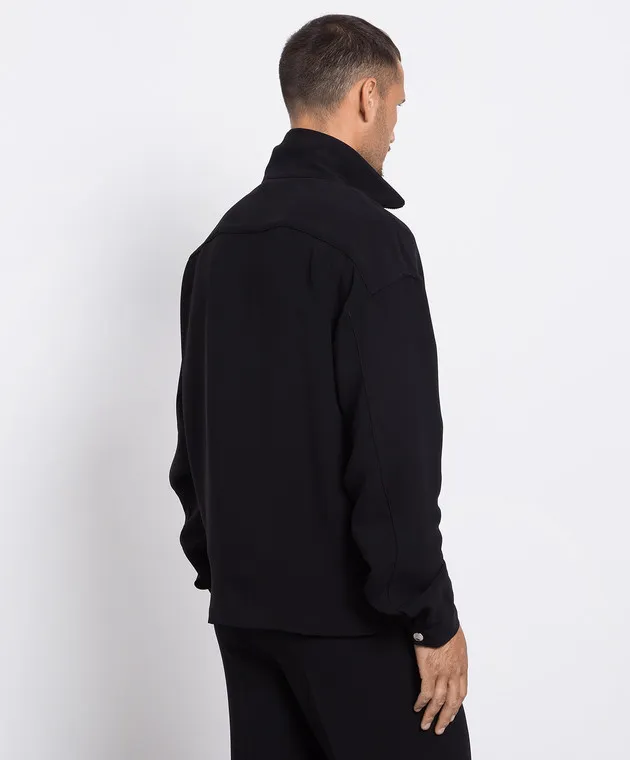 Alexander McQueen Giacca a vento nera 750120QVP28
