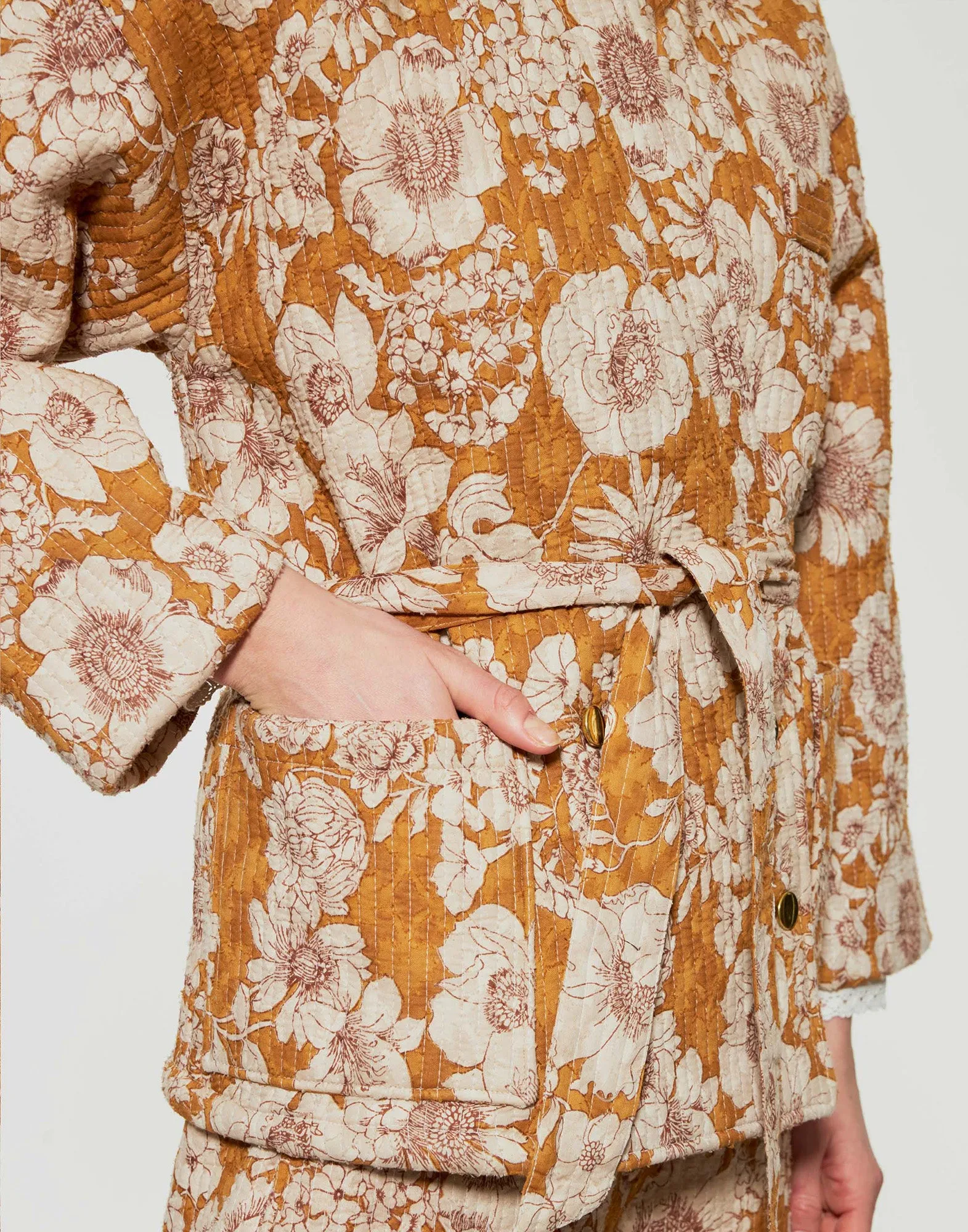 ANTIK BATIK Giacca Kimono Stampata Leonie