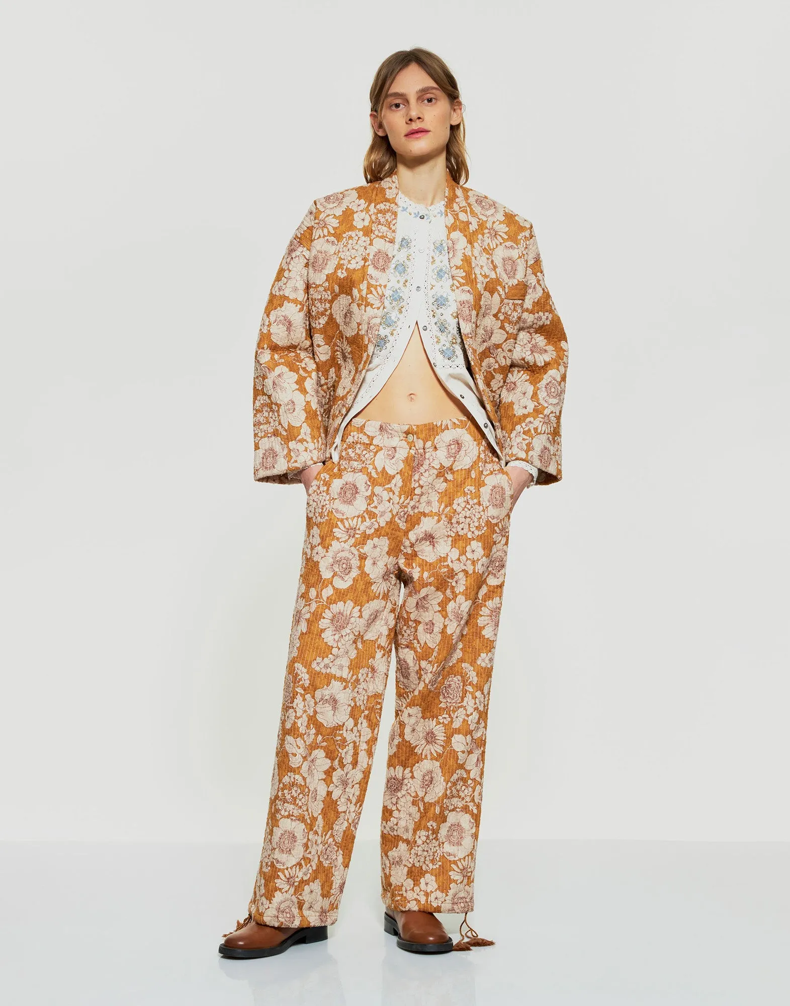 ANTIK BATIK Giacca Kimono Stampata Leonie
