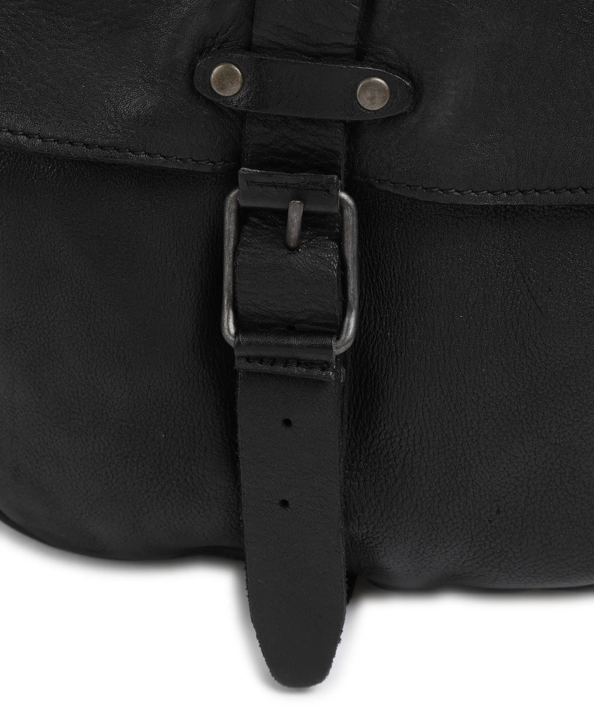  Aunts & Uncles Barbershop Goatee Borsa a tracolla pelle granulata nero  