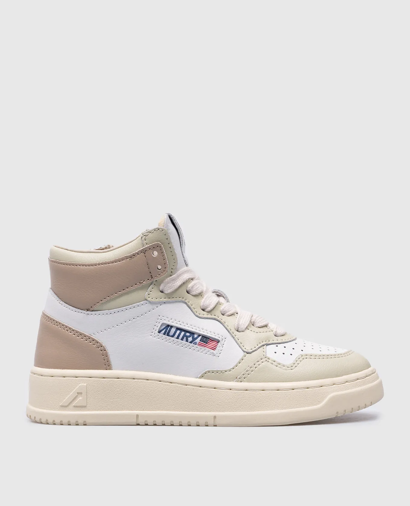 AUTRY Scarpe alte da bambino in pelle bianca Medaglia 3C06 A34EKUMK3C06