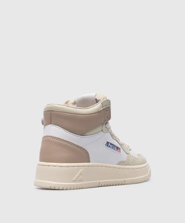 AUTRY Scarpe alte da bambino in pelle bianca Medaglia 3C06 A34EKUMK3C06