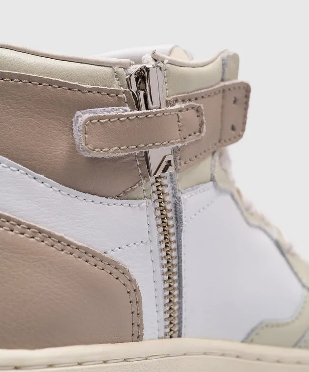 AUTRY Scarpe alte da bambino in pelle bianca Medaglia 3C06 A34EKUMK3C06