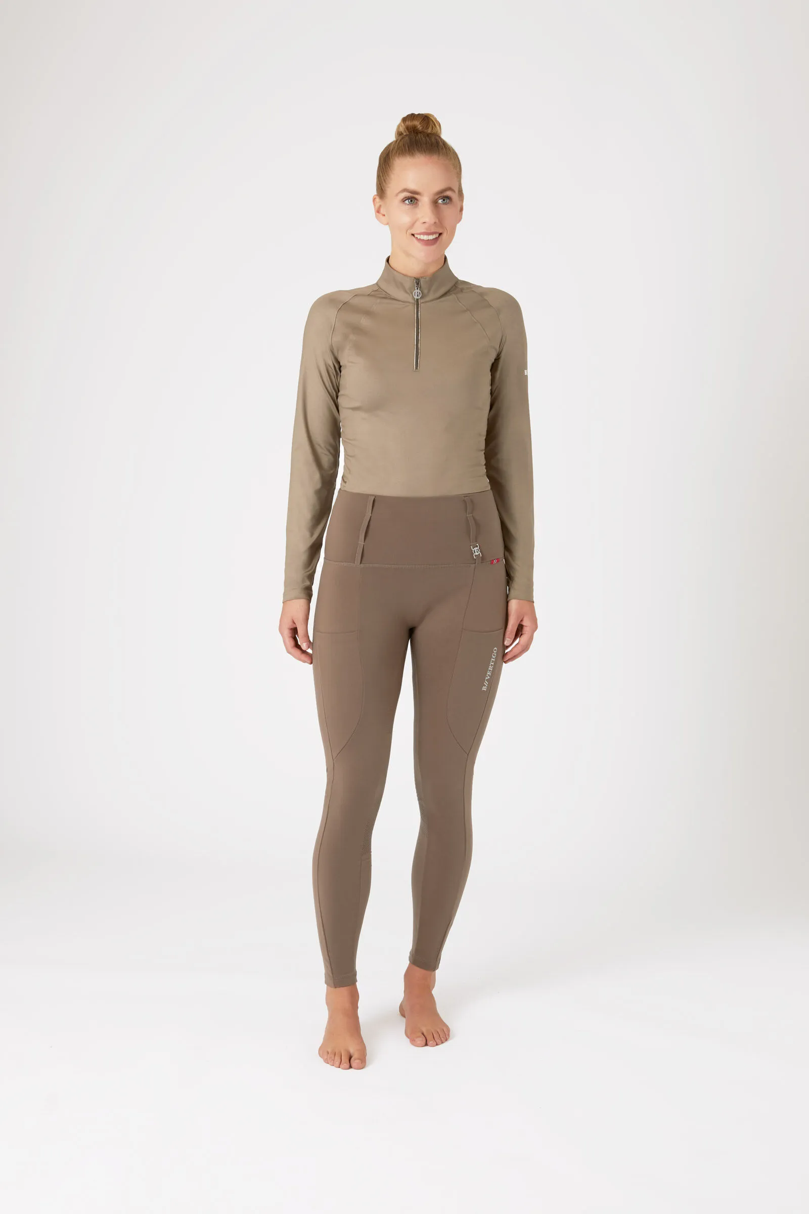 B Vertigo Luisa Leggins termici da equitazione a vita alta per donna