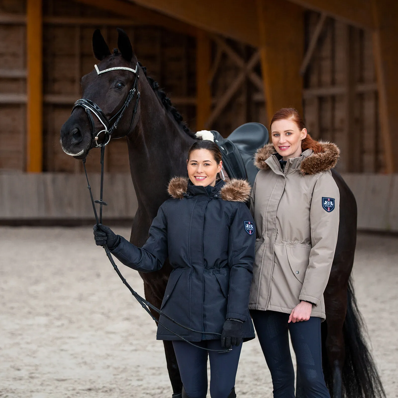 B Vertigo Milan Guanti termici da equitazione in pelle