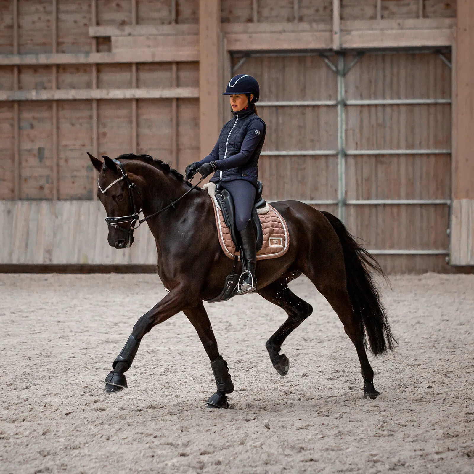 B Vertigo Milan Guanti termici da equitazione in pelle