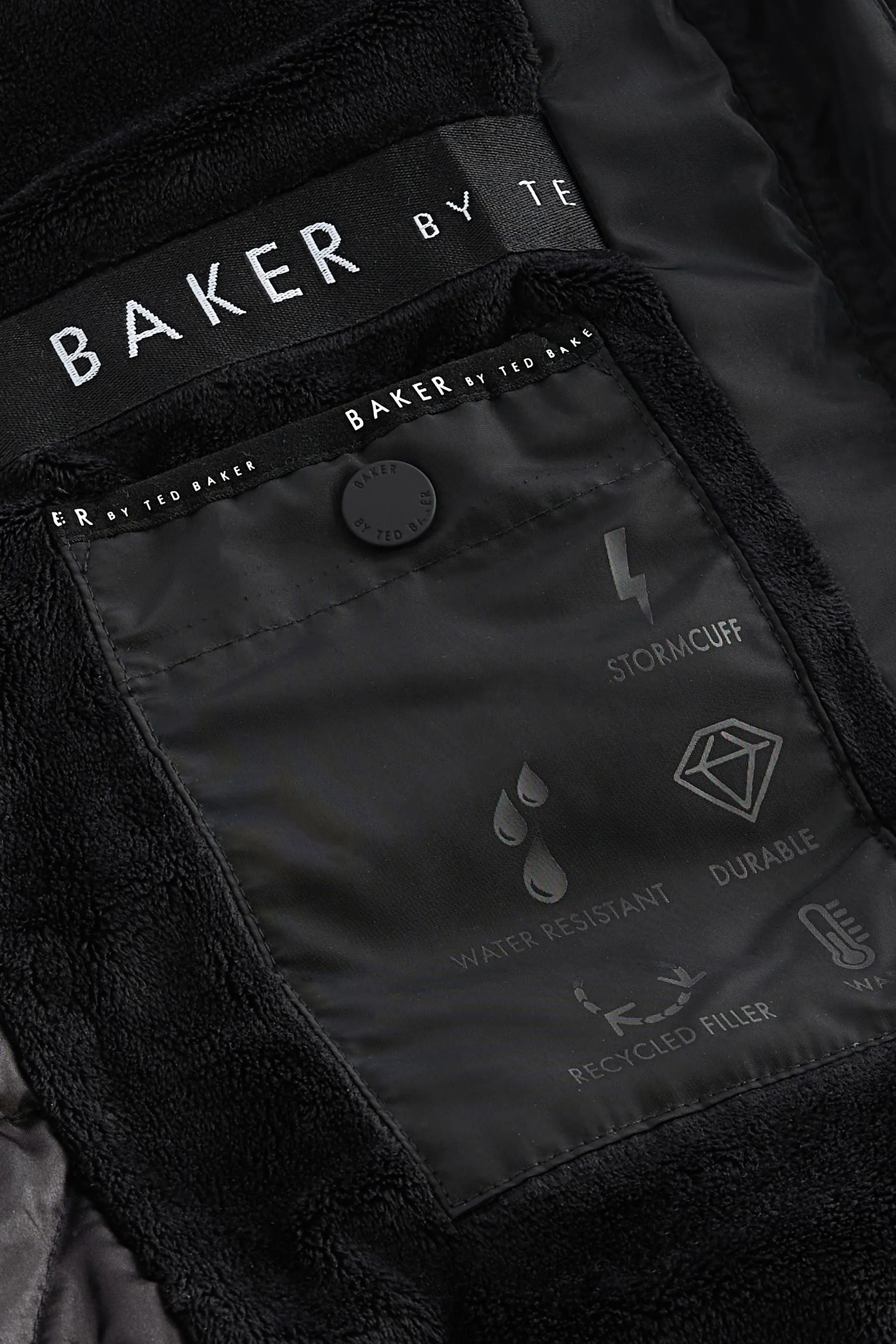 Baker by Ted Baker Antipioggia Cappotto Imbottito Lungo    