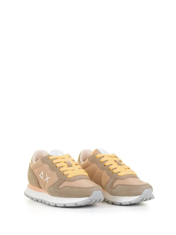 Beige Ally Solid sneaker in nylon