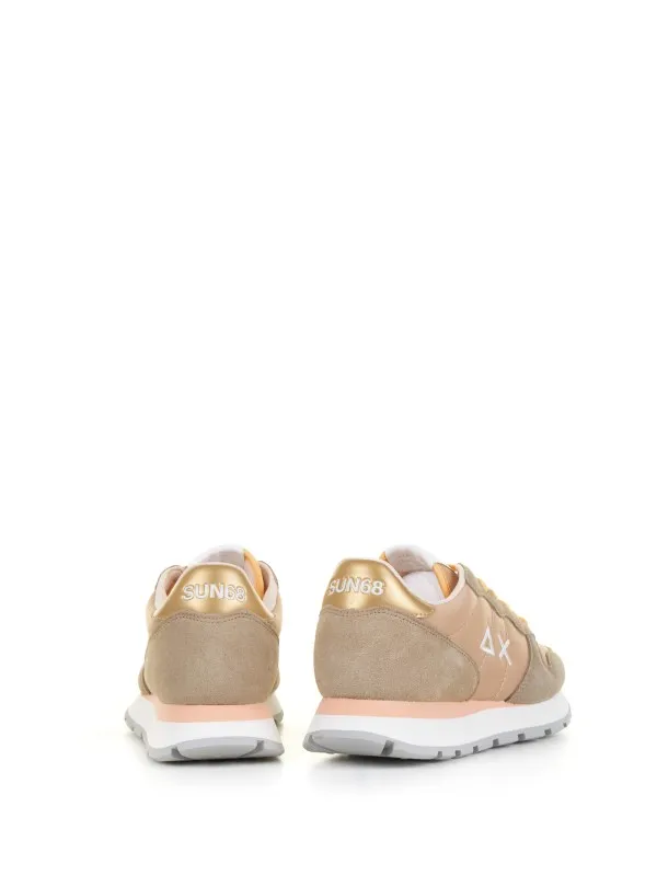 Beige Ally Solid sneaker in nylon
