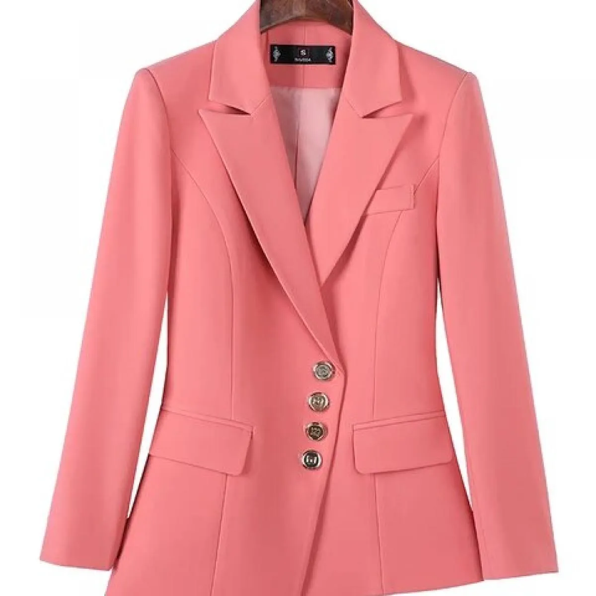 Blazer da donna Giacca cappotto rosa Blazer rosa Blazer rosa professionale Giacche formali Blazer