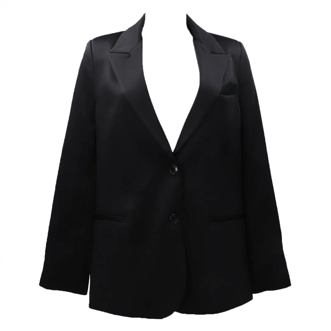 BLAZER IN RASO 91261 Nero