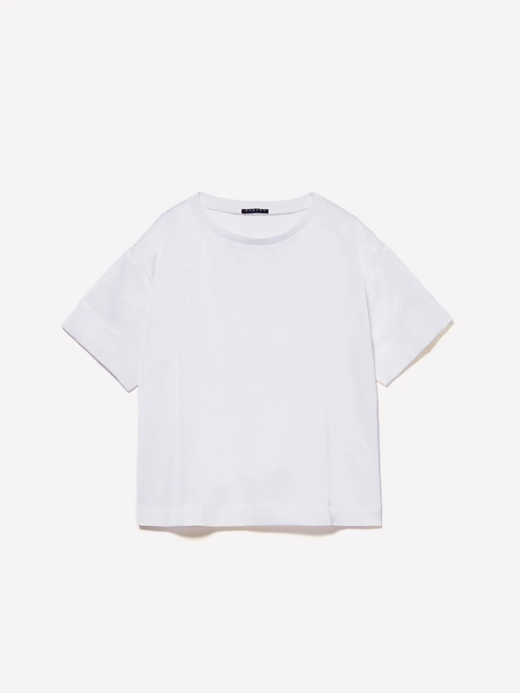 Blusa bianca a maniche corte