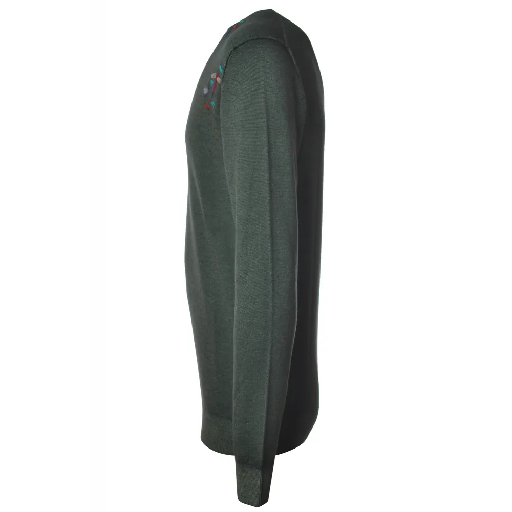 BoB Company - Maglione in Filato Pettinato - Verde - Maglieria - Made in Italy - Luxury Exclusive Collection