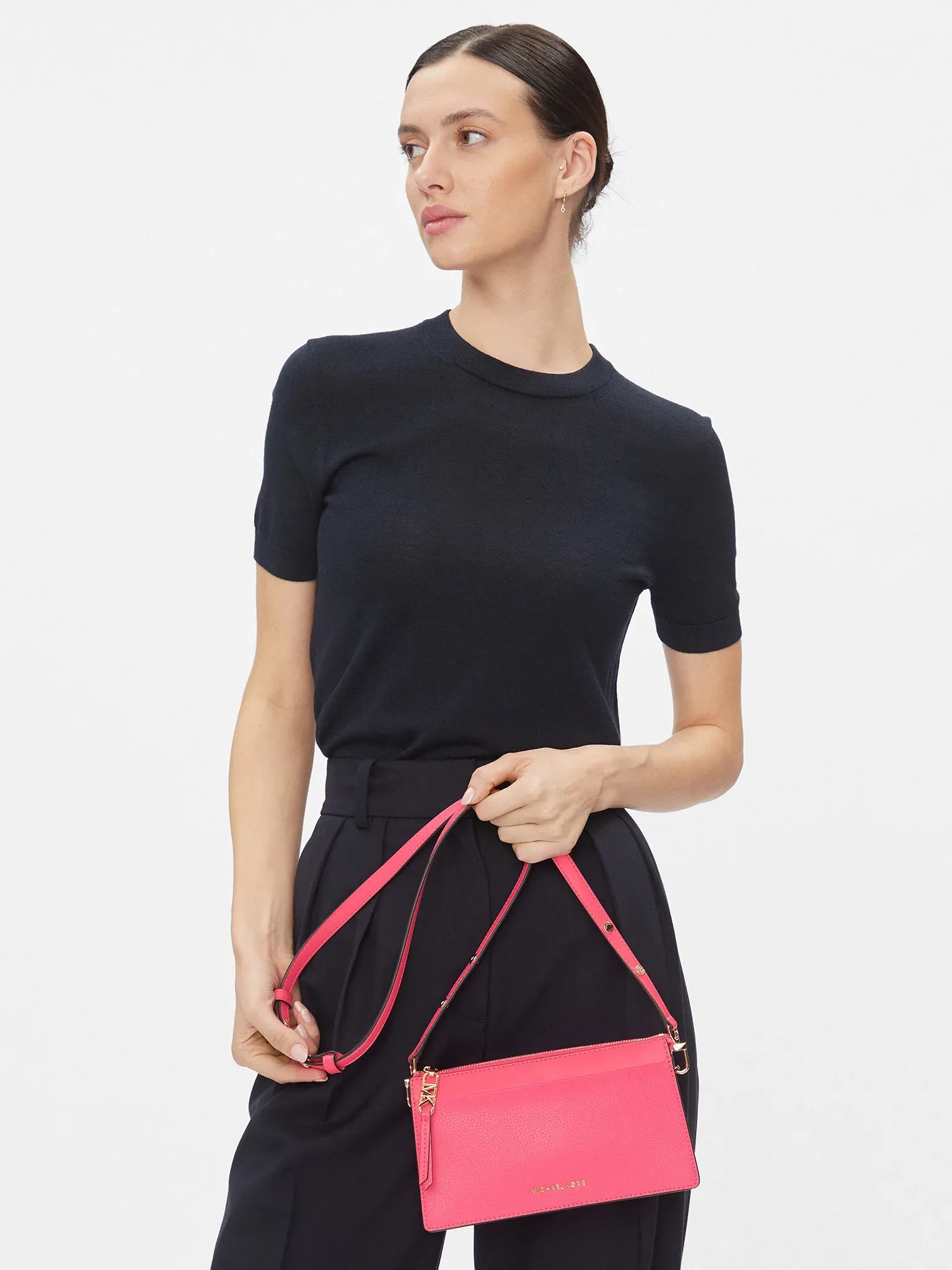 BORSA FUCSIA "EMPIRE" IN PELLE