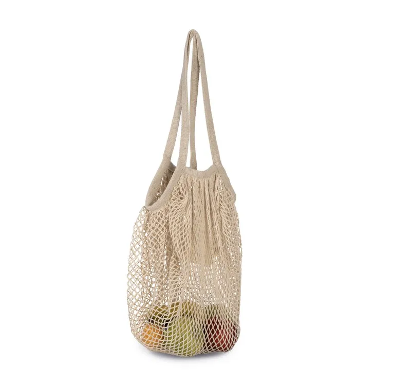 Borsa shopping in rete di cotone