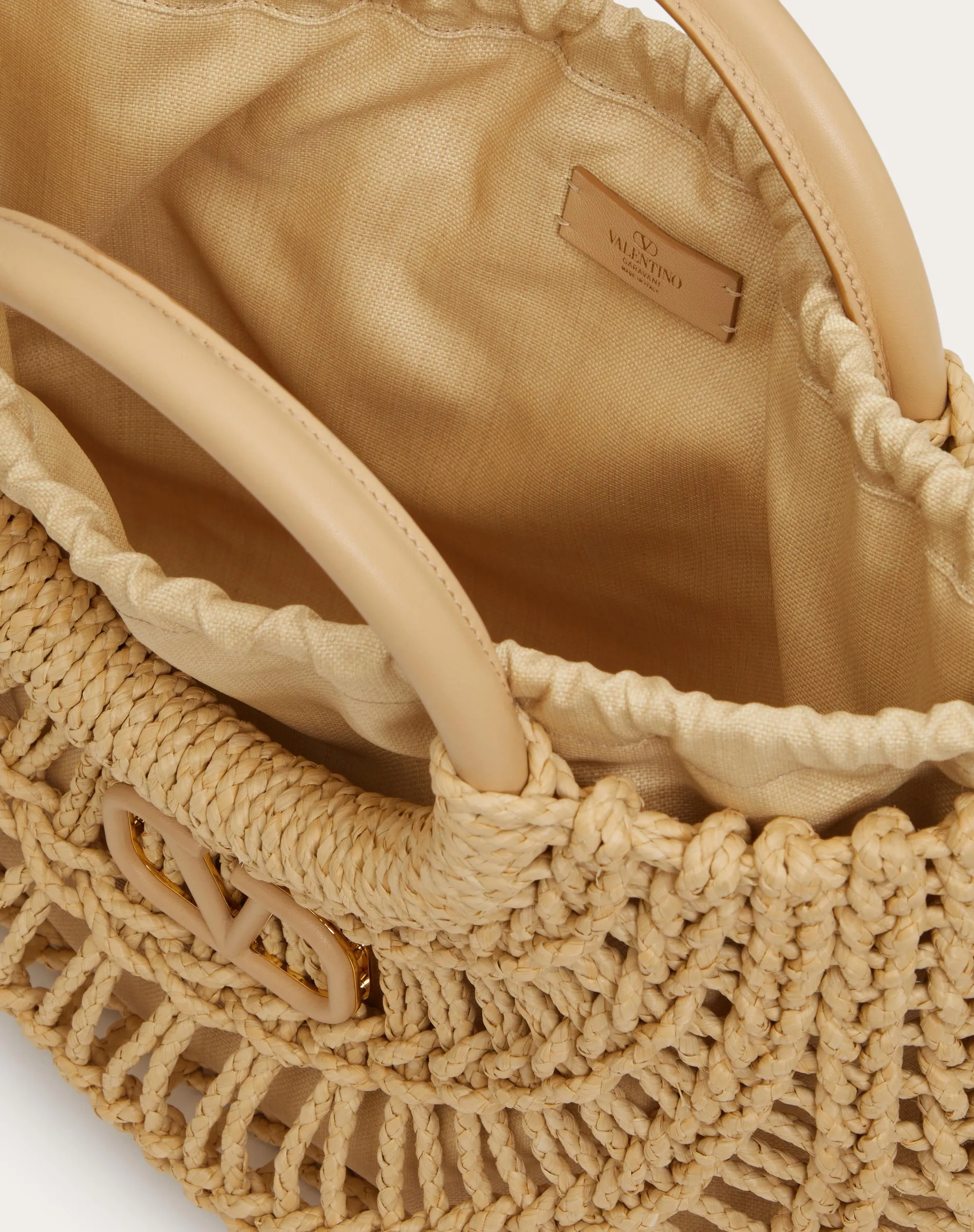 BORSA SHOPPING VALENTINO GARAVANI ALLKNOTS IN CORDA INTRECCIATA