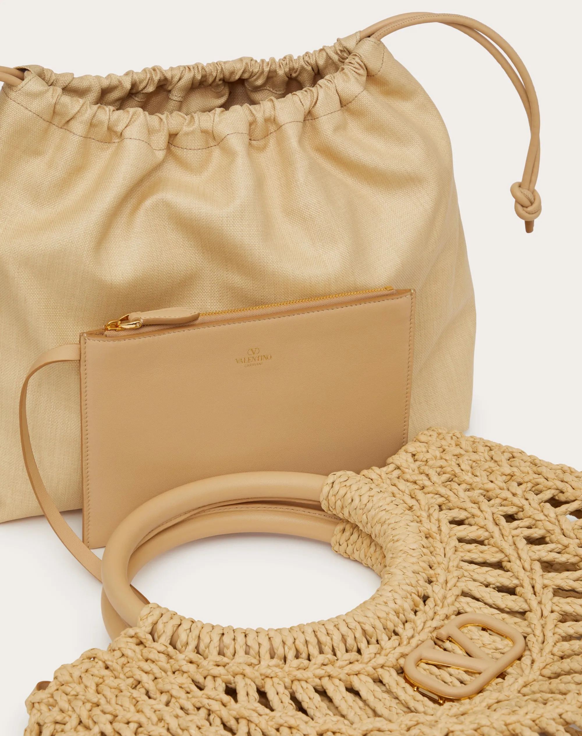 BORSA SHOPPING VALENTINO GARAVANI ALLKNOTS IN CORDA INTRECCIATA