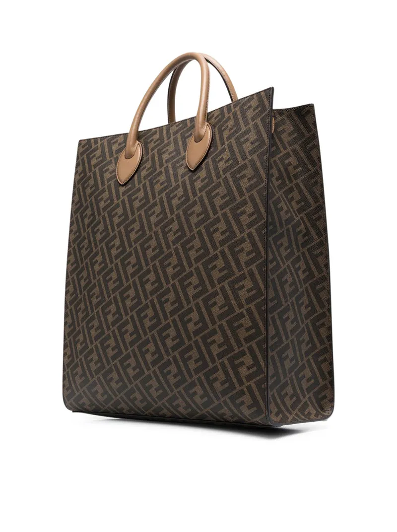 Borsa tote con stampa monogramma
