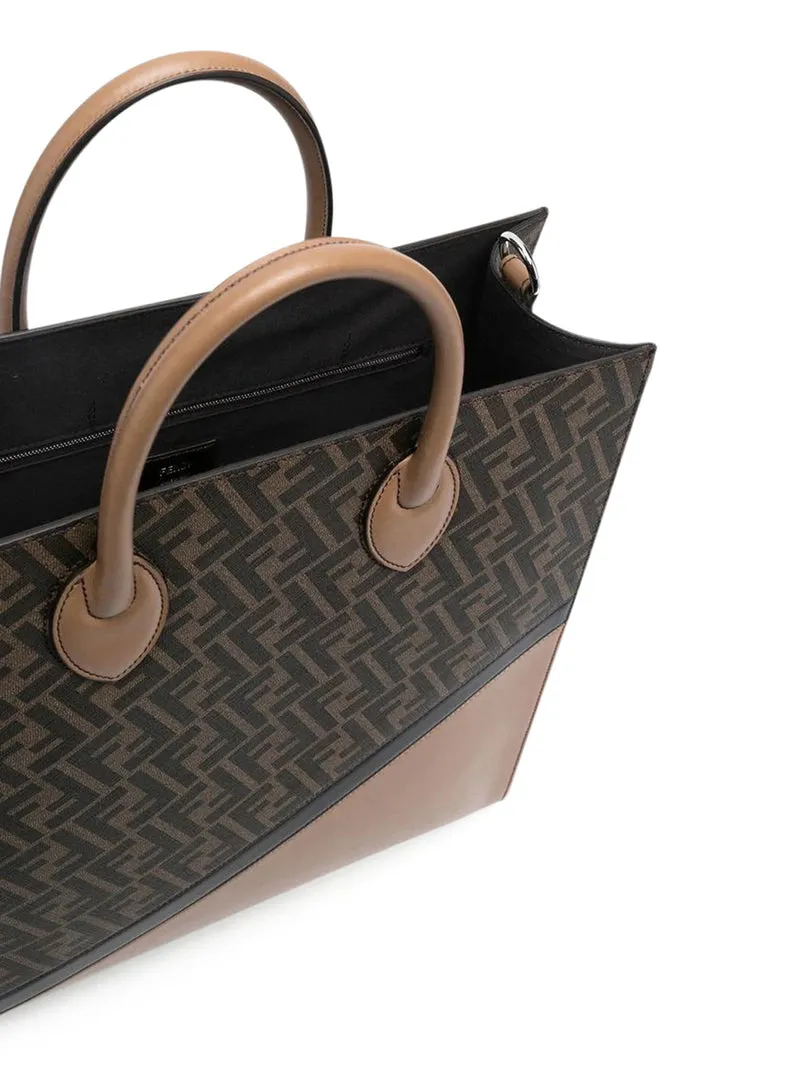 Borsa tote con stampa monogramma