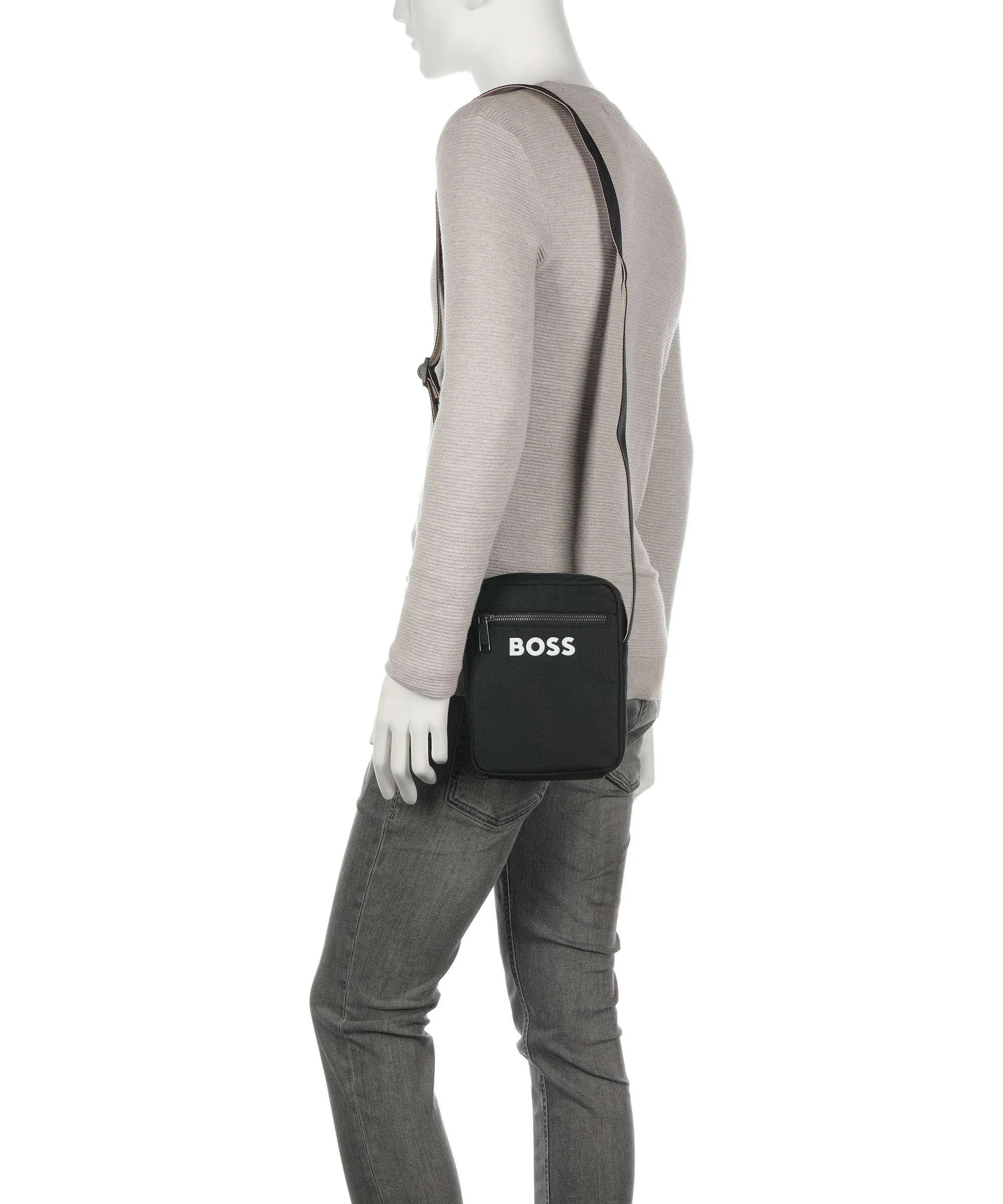  BOSS Catch 30 Borsa a tracolla poliestere nero  