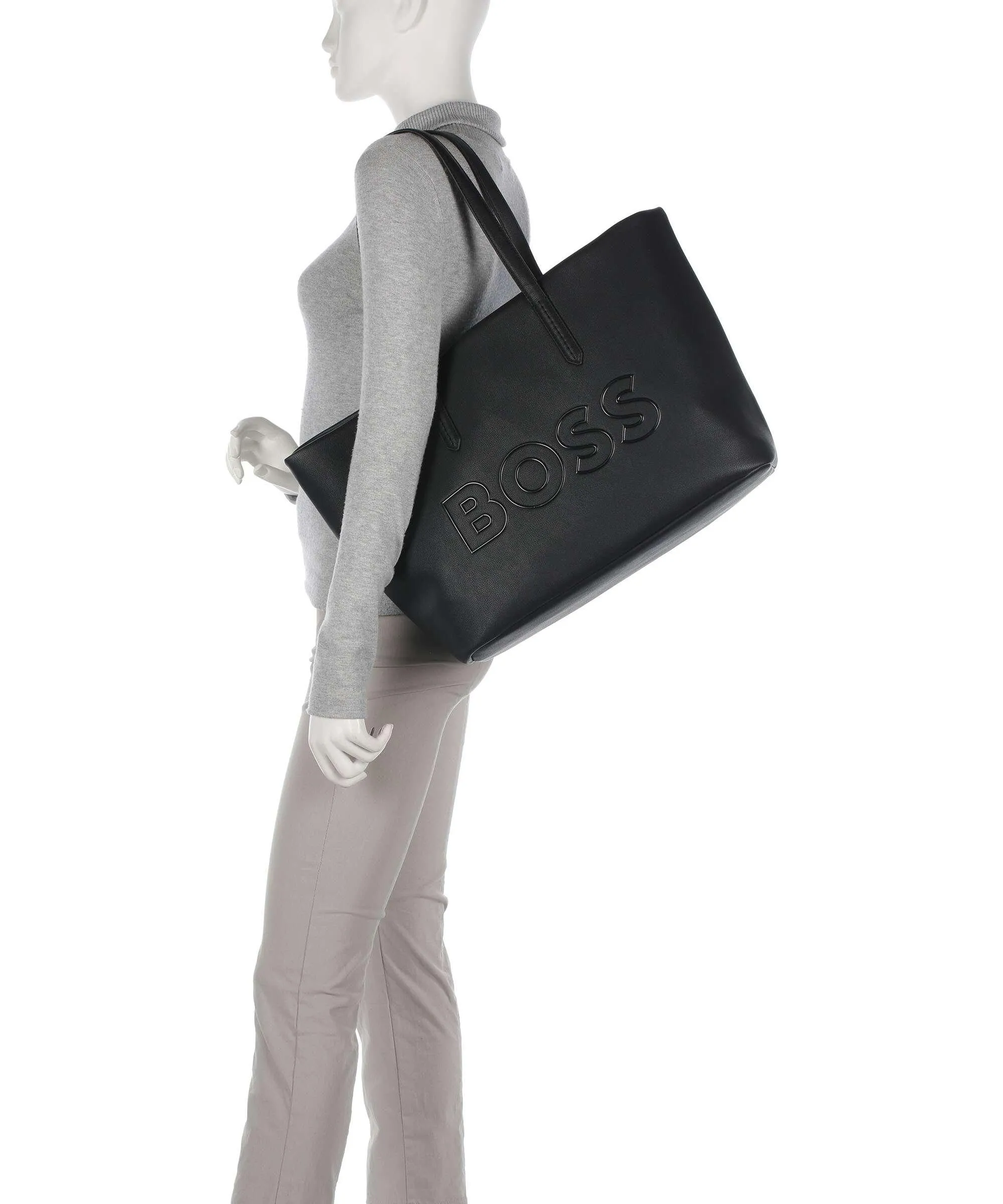  BOSS Maddie Borsa shopper pelle sintetica nero  